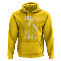 Daddy's Drinking Buddy Hoodie Funny Baby Shower Infants Outfit Newborn Gift