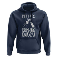 Daddy's Drinking Buddy Hoodie Funny Baby Shower Infants Outfit Newborn Gift