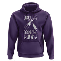 Daddy's Drinking Buddy Hoodie Funny Baby Shower Infants Outfit Newborn Gift