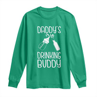 Daddy's Drinking Buddy Long Sleeve Shirt Funny Baby Shower Infants Outfit Newborn Gift