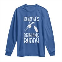 Daddy's Drinking Buddy Long Sleeve Shirt Funny Baby Shower Infants Outfit Newborn Gift