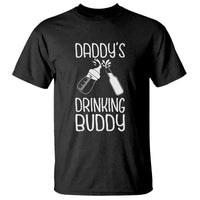 Daddy's Drinking Buddy T Shirt Funny Baby Shower Infants Outfit Newborn Gift
