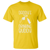 Daddy's Drinking Buddy T Shirt Funny Baby Shower Infants Outfit Newborn Gift