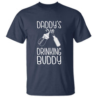 Daddy's Drinking Buddy T Shirt Funny Baby Shower Infants Outfit Newborn Gift