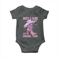 Boots and Bling Its A Cowgirl Thing Baby Onesie