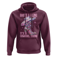 Boots and Bling Its A Cowgirl Thing Hoodie