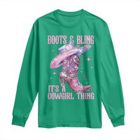 Boots and Bling Its A Cowgirl Thing Long Sleeve Shirt