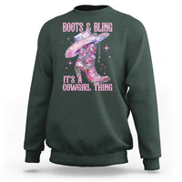 Boots and Bling Its A Cowgirl Thing Sweatshirt