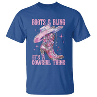 Boots and Bling Its A Cowgirl Thing T Shirt