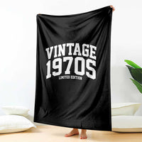 Vintage 1970s Limited Edition Throw Blanket Vintage Varsity Funny Cool 1970 Theme