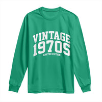 Vintage 1970s Limited Edition Long Sleeve Shirt Vintage Varsity Funny Cool 1970 Theme