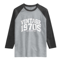 Vintage 1970s Limited Edition Raglan Shirt Vintage Varsity Funny Cool 1970 Theme