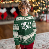 Vintage 1950s Limited Edition Ugly Christmas Sweater Vintage Varsity Funny Cool 1950 Theme