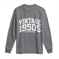 Vintage 1950s Limited Edition Long Sleeve Shirt Vintage Varsity Funny Cool 1950 Theme