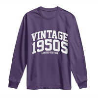 Vintage 1950s Limited Edition Long Sleeve Shirt Vintage Varsity Funny Cool 1950 Theme