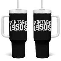Vintage 1950s Limited Edition Tumbler With Handle Vintage Varsity Funny Cool 1950 Theme