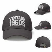 Vintage 1960s Limited Edition Baseball Cap Vintage Varsity Funny Cool 1960 Theme