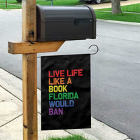 Retro Live Like Book In Florida LGBTQ Subtle Pride Garden Flag Rainbow LGBTQIA Pride - Wonder Print Shop