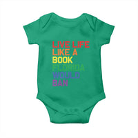 Retro Live Like Book In Florida LGBTQ Subtle Pride Baby Onesie Rainbow LGBTQIA Pride - Wonder Print Shop