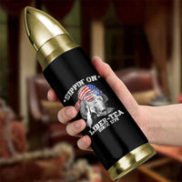 Funny 4th Of July Bullet Tumbler Sippin On Liber Tea Liberty Ben Franklin 1776 USA Flag - Wonder Print Shop