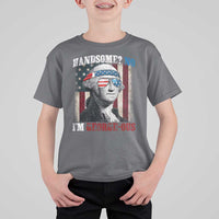 Funny 4th Of July T Shirt For Kid George Washington Handsome No Georgeous - Wonder Print Shop