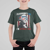 Funny 4th Of July T Shirt For Kid George Washington Handsome No Georgeous - Wonder Print Shop
