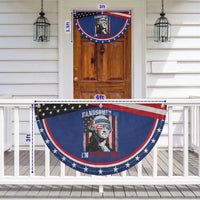 Funny 4th Of July Patriotic Fan Flag George Washington Handsome No Georgeous
