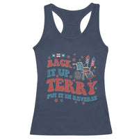 Funny 4th of July Back It Up Terry Put It In Reverse Racerback Tank Top - Wonder Print Shop