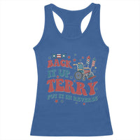 Funny 4th of July Back It Up Terry Put It In Reverse Racerback Tank Top - Wonder Print Shop