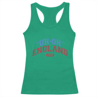 Funny 4th of July Racerback Tank Top Uh Oh England 1776 - Wonder Print Shop