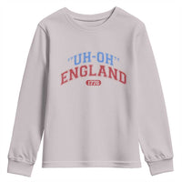 Funny 4th of July Youth Sweatshirt Uh Oh England 1776 - Wonder Print Shop