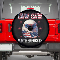 Bald Eagle Patriotic Spare Tire Cover Caw Caw Motherfucker American Flag - Wonder Print Shop