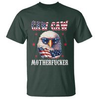 Bald Eagle Patriotic T Shirt Caw Caw Motherfucker American Flag - Wonder Print Shop
