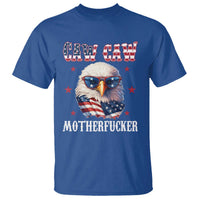 Bald Eagle Patriotic T Shirt Caw Caw Motherfucker American Flag - Wonder Print Shop