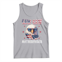 Bald Eagle Patriotic Tank Top Caw Caw Motherfucker American Flag - Wonder Print Shop