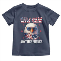 Bald Eagle Patriotic Toddler T Shirt Caw Caw Motherfucker American Flag - Wonder Print Shop