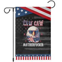 Bald Eagle Patriotic Garden Flag Caw Caw Motherfucker American Flag