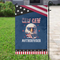 Bald Eagle Patriotic Garden Flag Caw Caw Motherfucker American Flag