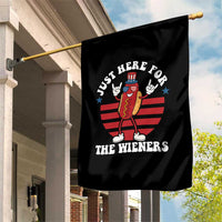 Funny 4th Of July Garden Flag I'm Just Here for The Wieners Hot Dog - Wonder Print Shop