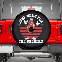 Funny 4th Of July Spare Tire Cover I'm Just Here for The Wieners Hot Dog - Wonder Print Shop