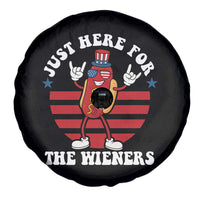 Funny 4th Of July Spare Tire Cover I'm Just Here for The Wieners Hot Dog - Wonder Print Shop