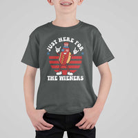 Funny 4th Of July T Shirt For Kid I'm Just Here for The Wieners Hot Dog - Wonder Print Shop