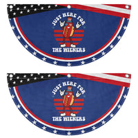 Funny 4th Of July Patriotic Fan Flag I'm Just Here for The Wieners Hot Dog