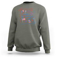 Patriotic Subtle FDT Sweatshirt Coquette Bow Patriotic 4th of July