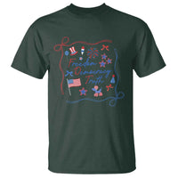 Patriotic Subtle FDT T Shirt Coquette Bow Patriotic 4th of July