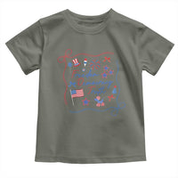 Patriotic Subtle FDT Toddler T Shirt Coquette Bow Patriotic 4th of July