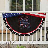 Subtle FDT Patriotic Fan Flag Coquette Bow 4th of July