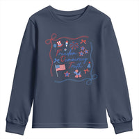 Patriotic Subtle FDT Youth Sweatshirt Coquette Bow Patriotic 4th of July