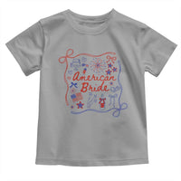 American Bride Bachelorette Party Toddler T Shirt Coquette Bow 4th Of July - Wonder Print Shop