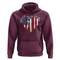 Patriotic Christian Hoodie Faith In God Heart Cross Flag 4th Of July Religious - Wonder Print Shop